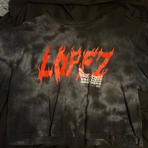 Lopez bro crop top